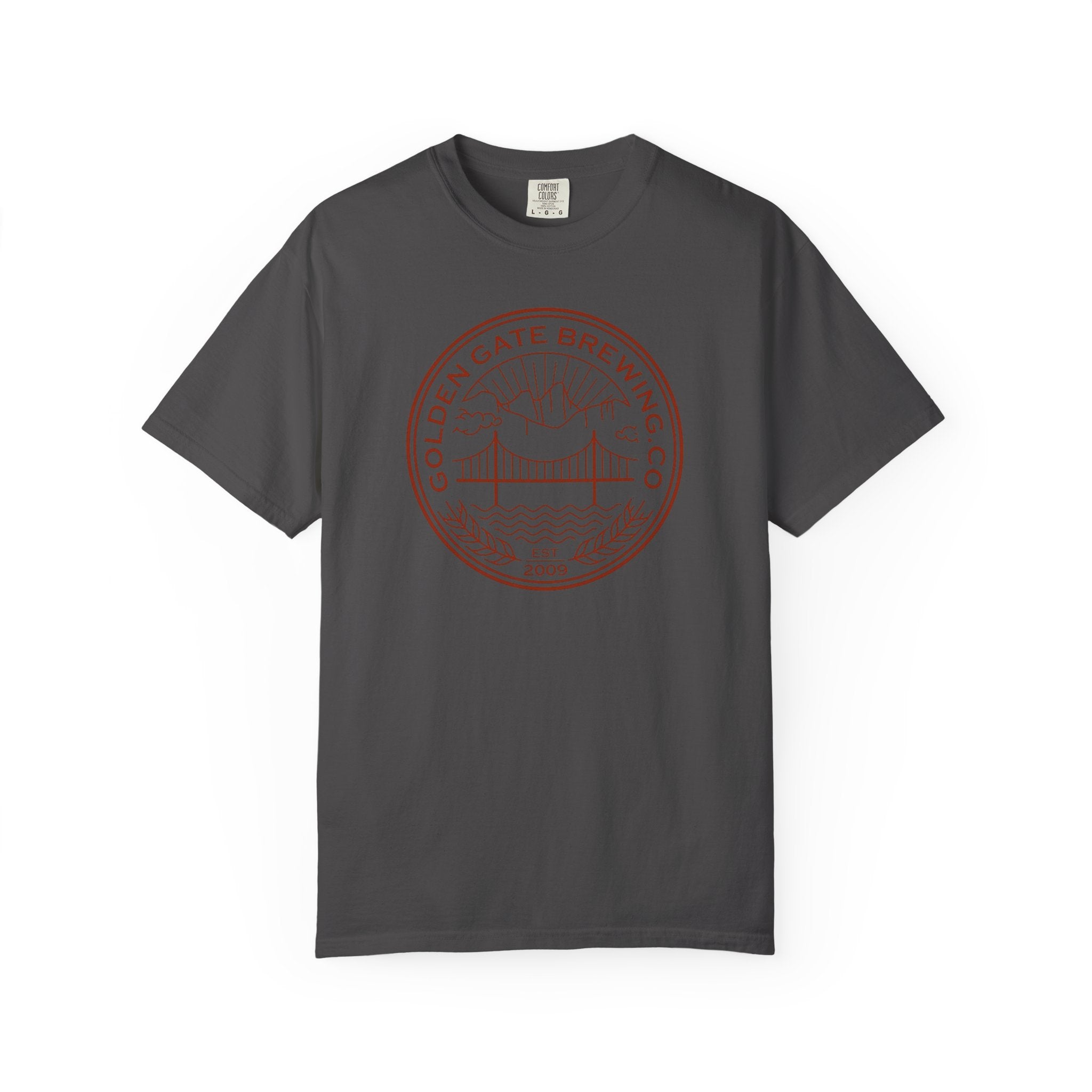 Golden Gate Brewing Co. Unisex Garment-Dyed T-Shirt | Casual Wear, Gift for Beer Lovers, Summer Outing, Nature Lover Tee, Unique Graphic Tee
